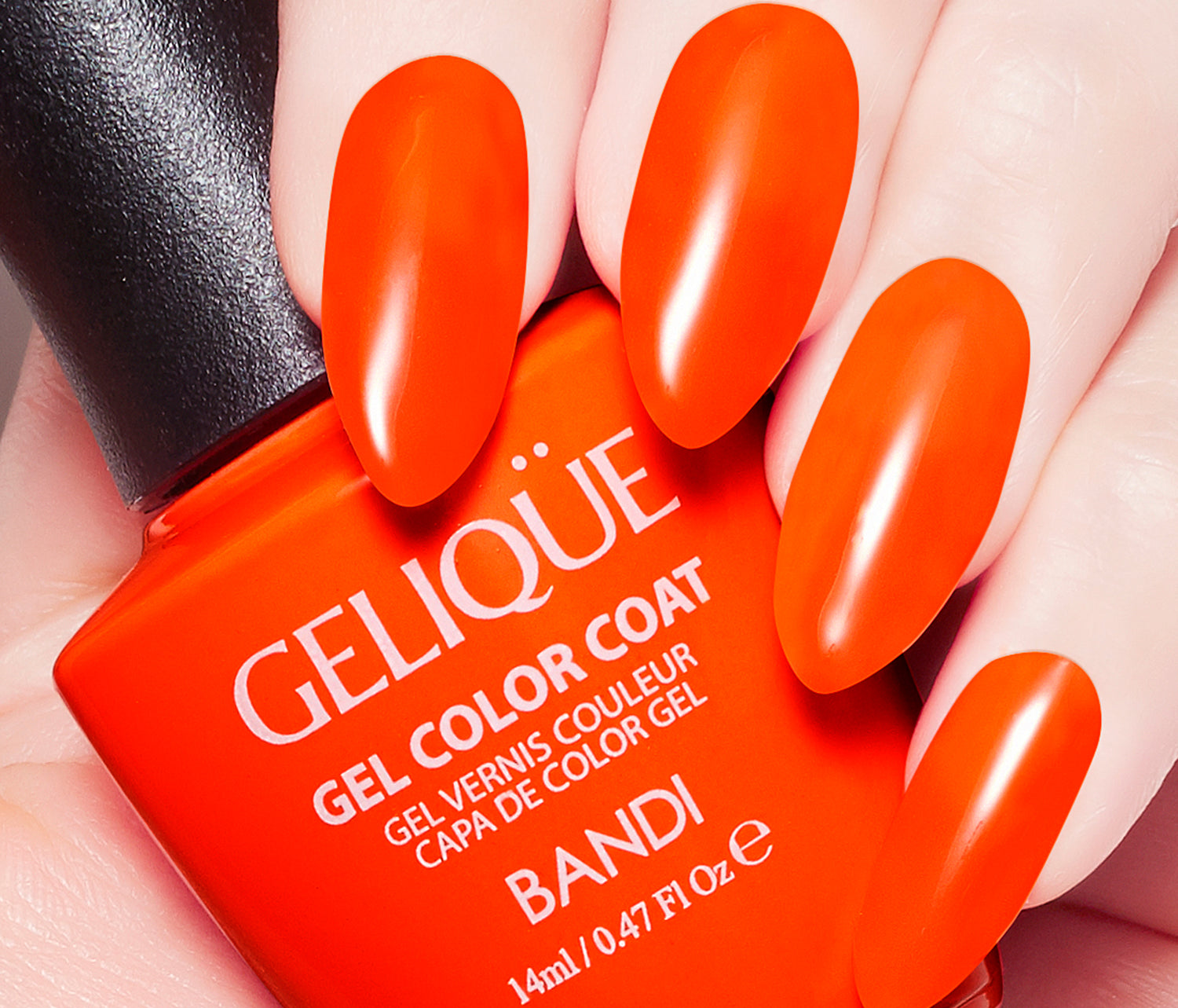 GELIQUE GEL NO. GSH 507 NEON SCARLET RED